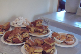 Part of the Veterans No Boundaries Breakfast Spread